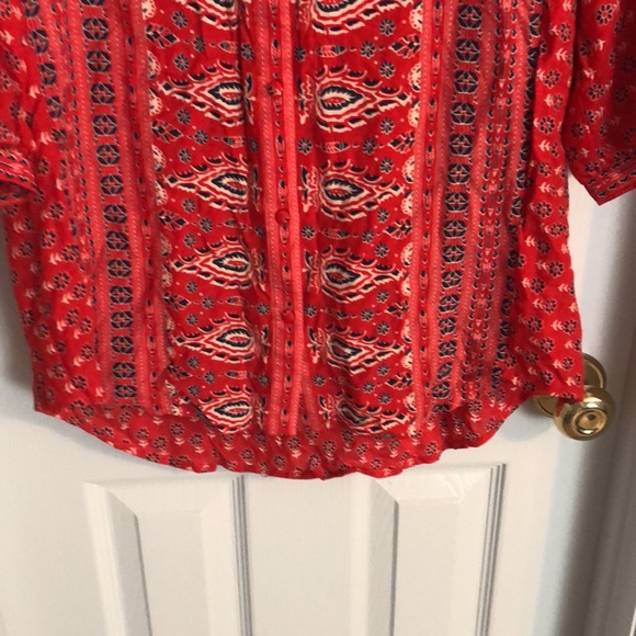 Spell - Gypsiana Bandana Shirt Dress - Red - Size M - Picture 15 of 16